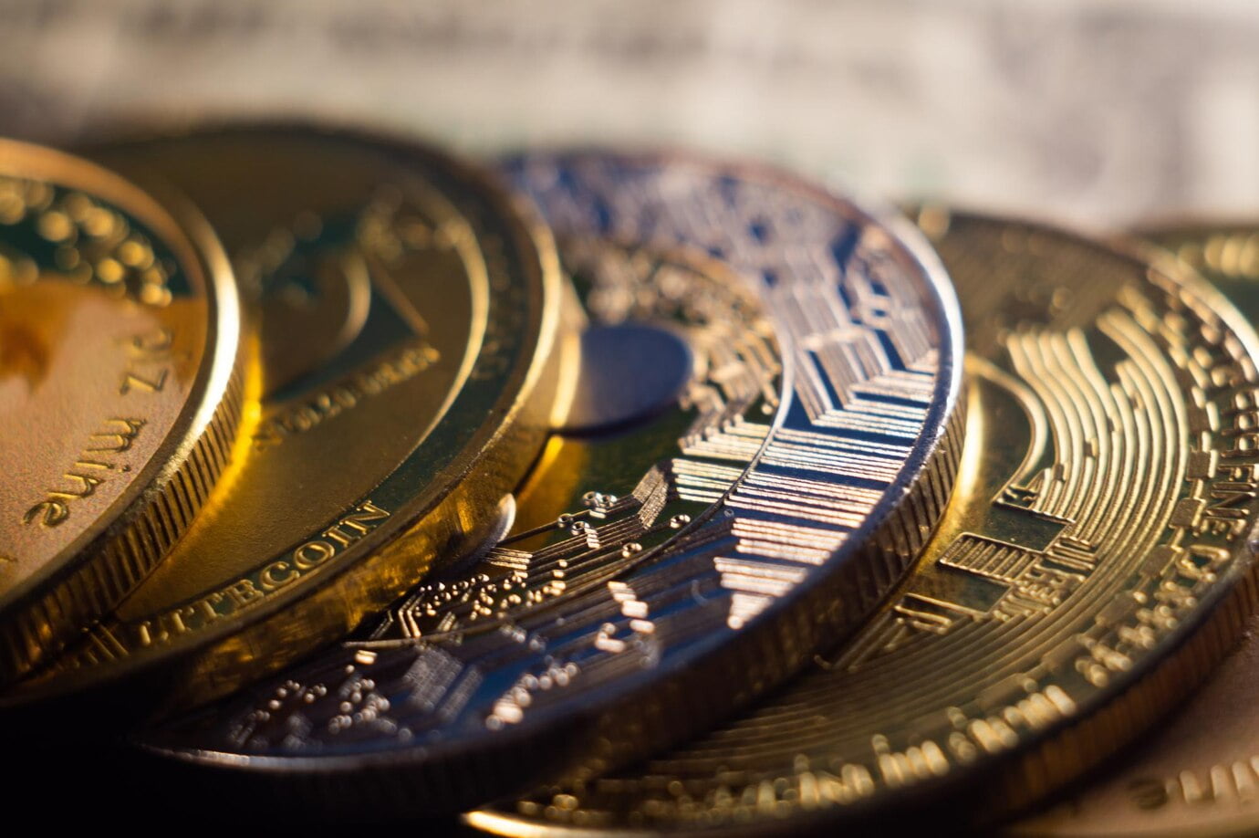 closeup-shot-pile-cryptocurrency